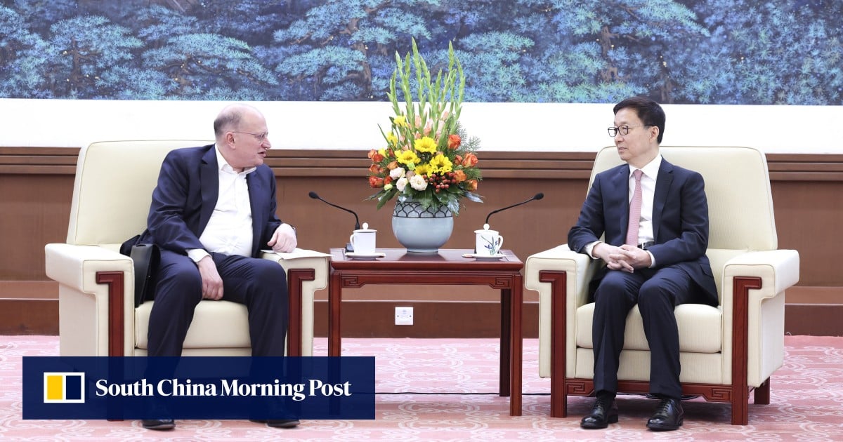 Chinese Vice-President Han Zheng meets HSBC Group chairman Mark Tucker in Beijing, urges deeper cooperation: state media